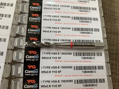 韩国进口YG机用螺旋先端丝锥M3M4M5M6M8M多用途不锈钢铜铁铝丝攻