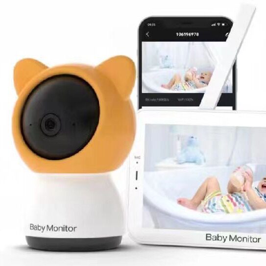 新款5寸2K高清婴儿监护器wifi无线婴儿监视器智能宝宝看护器