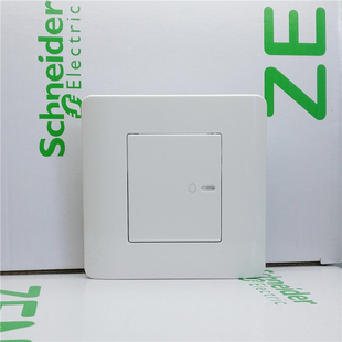 施耐德奇胜轻点系列e8000 10A 250V 门铃开关 门钟开关(经典白)