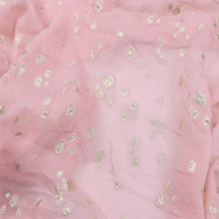 宽幅粉底真丝顺纡底织金汉服旗袍衬衫桑蚕丝服装布料面料