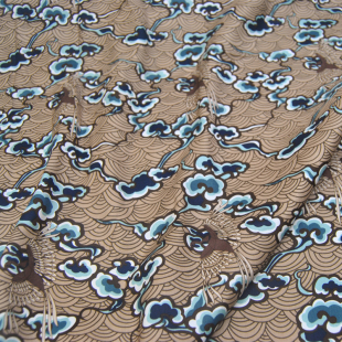 25姆米云朵素雅真丝绢丝绢纺汉服连衣裙桑蚕丝旗袍服装 布料面料