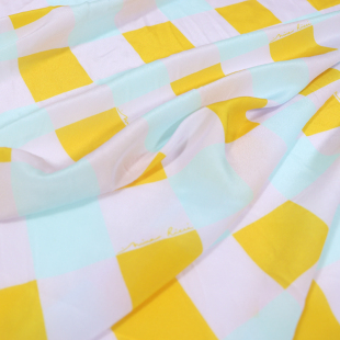 宽幅格子艳丽真丝双绉连衣裙衬衫 布料面料 桑蚕丝服装