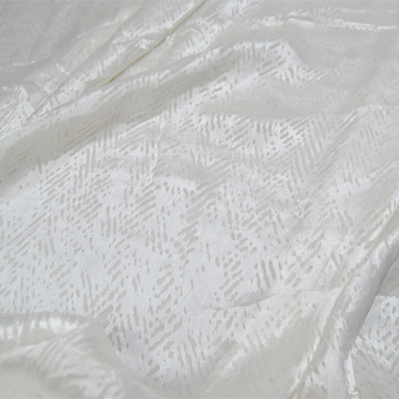白色旗袍桑蚕丝服装布料面料