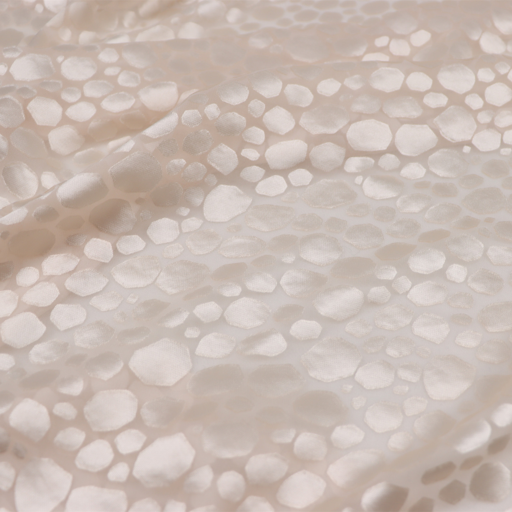 宽幅粉底不规则真丝烂花绡旗袍汉服连衣裙衬衫桑蚕丝服装布料面料