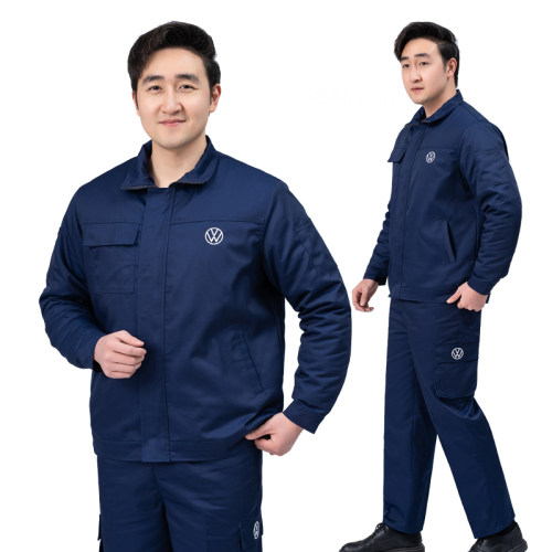 新款上海上汽大众工作服男4S店售后工装汽修车间维修秋冬长袖套装