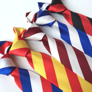 男士商务正装领带8cm条纹公司企业可加logo定制主持上班面试领呔