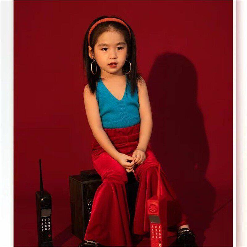 怀旧复古港风童装男童女童8090年代舞台走秀演出服拍摄艺术照服装