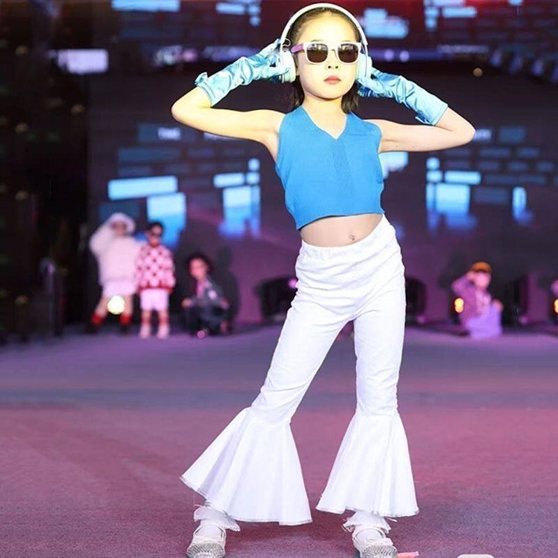 儿童复古港风服装80-90年个性走秀T台表演服舞蹈班毕业班演出服