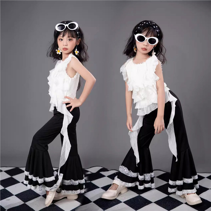 复古港风高级感套装女童8090年代儿童T台演出服走秀表演儿童摄影,童装/婴儿装/亲子装,儿童演出服,淘宝优惠券,粉丝福利购,淘宝优惠卷