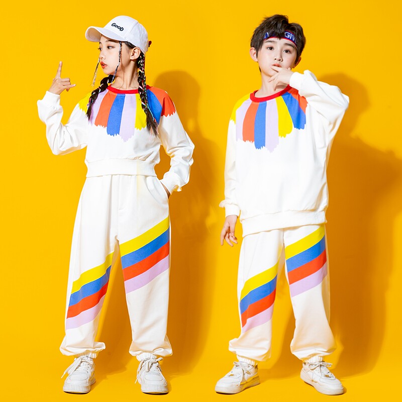 儿童啦啦队演出服小学生运动会服装幼儿园班服国庆节男女童街舞服