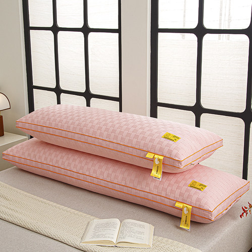 新款枕芯立体华夫格小清新大豆双人枕头家用床上用品情侣单枕长枕