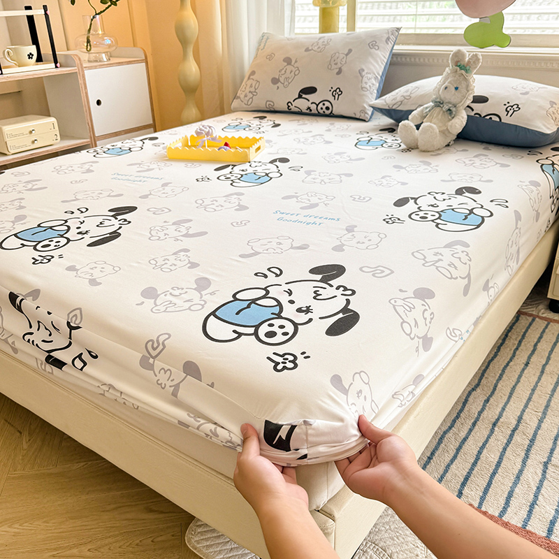 卡通水洗棉床笠单件全包防滑床垫保护套防尘罩单人家用床罩三件套