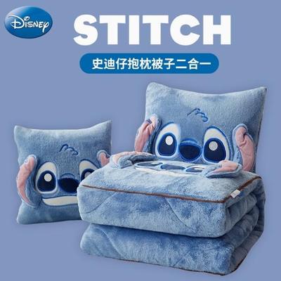 卡通加厚加绒哈喽KT刺绣抱枕被两用汽车办公室午休枕头靠枕二合一