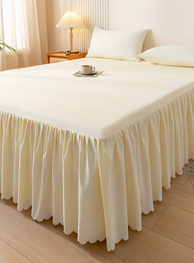 床罩床裙式床套单件保护套1.5米床单带裙边床笠180x200非纯棉全棉