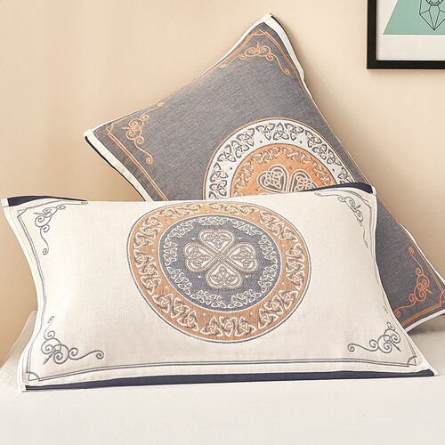 新款枕巾纯棉一对家用防滑脱落吸