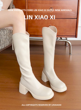 巨好看！显瘦！防水台厚底骑士靴