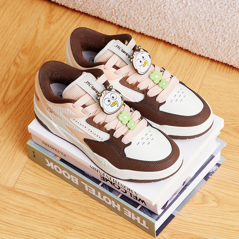 小刘鸭联名款【草莓慕斯】361女鞋运动鞋2025年冬季新款百搭板鞋