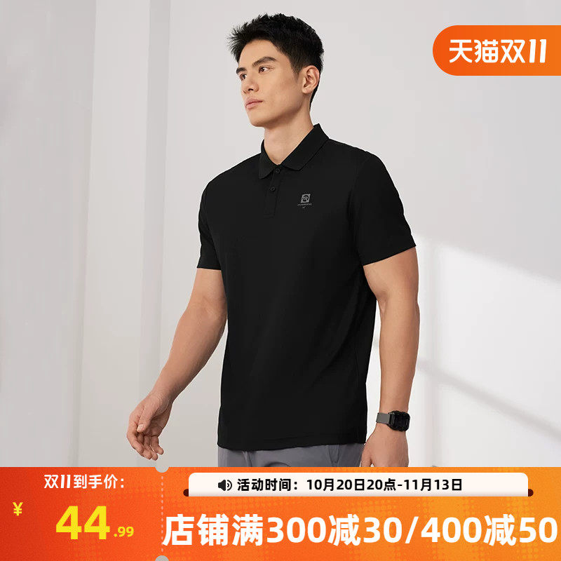 361翻领T恤男2026冬季健身跑步运动服男士运动POLO衫休闲透气短袖