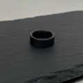 <8Mm> Ceramic Black Ring