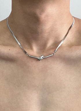 打结蛇骨链项链不掉色