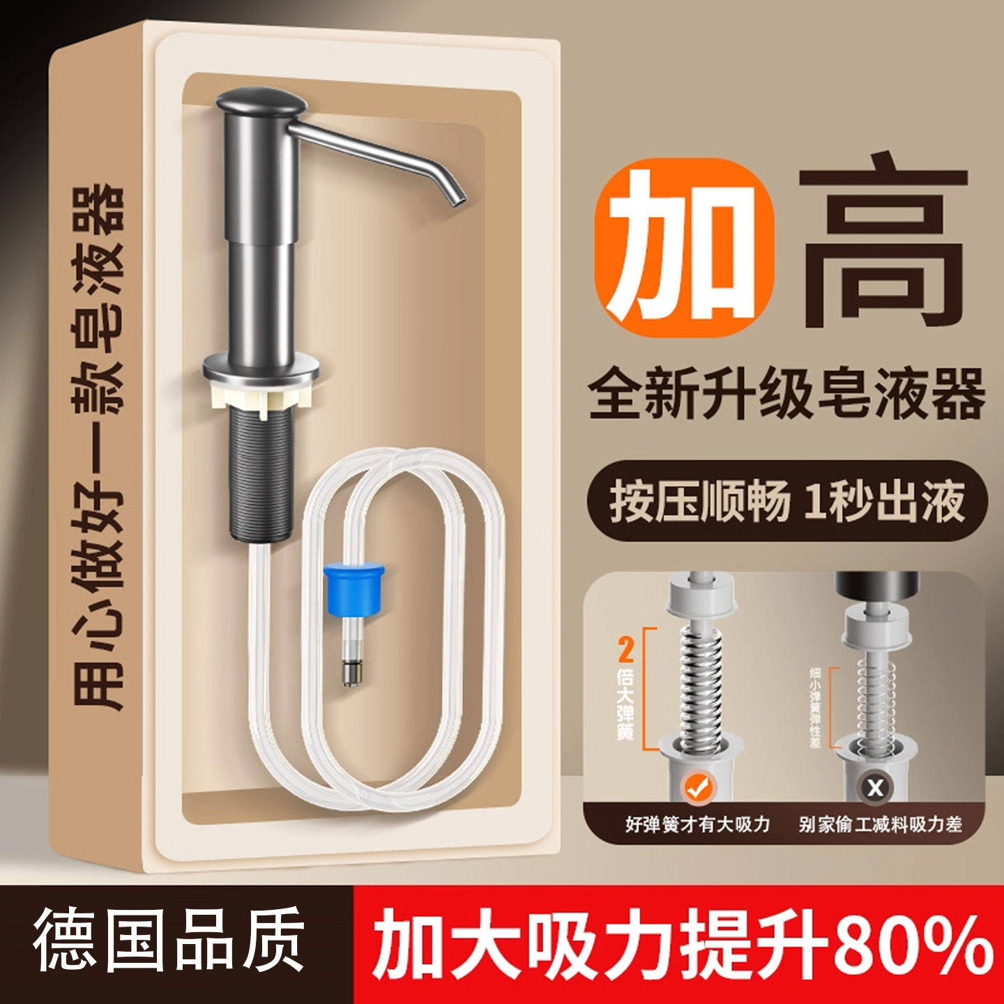 一按即出!皂液器,告别浪费!