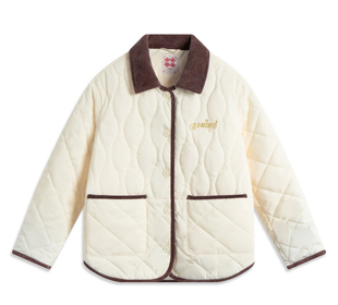 Lining李宁女日进斗金系列无氟防泼水保暖潮流薄棉服外套AJMV022