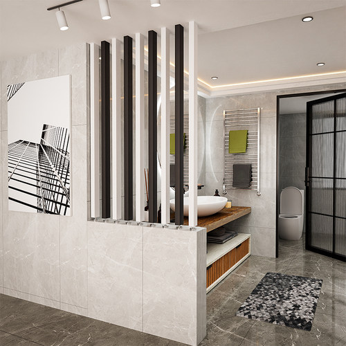 木条隔断卫生间屏风隔断