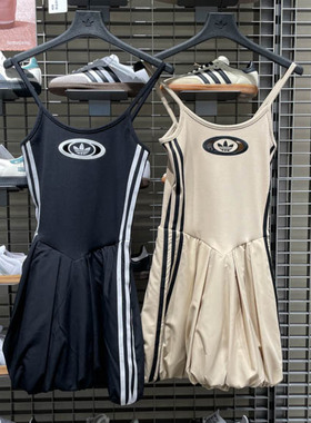 Adidas阿迪达斯女子2025夏季新款舒适运动休闲连衣裙KC8797 8798