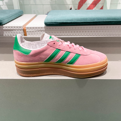 阿迪达斯三叶草女鞋2024春新款厚底低帮板鞋运动T头休闲鞋 IE0420