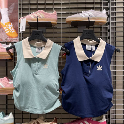 阿迪达斯女子2025夏季款简约百搭舒适运动休闲无袖T恤KE3893 3894