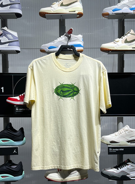 耐克男子2025夏季款时尚百搭简约透气运动休闲短袖T恤HV1676-113