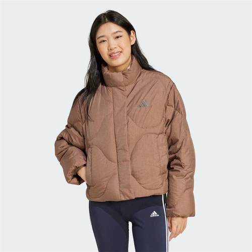 阿迪达斯女子2024冬季新款轻薄保暖舒适运动鸭绒面包羽绒服JG5945