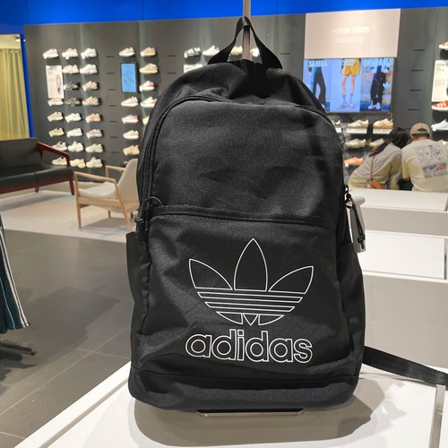 阿迪达斯男女背包2024夏新款时尚复古穿搭运动休闲双肩背包IT7602