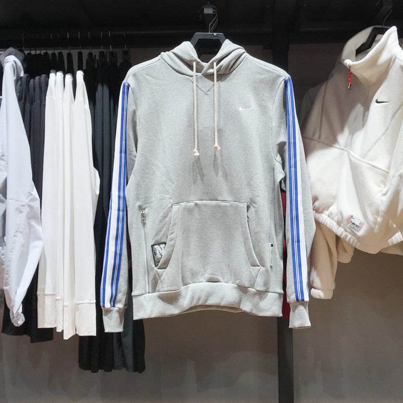 NIKE耐克男装2025春新款加绒保暖时尚百搭篮球针织卫衣HJ3882-063