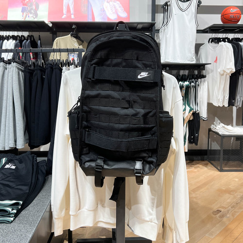 耐克男女包2024春季新款学生户外运动时尚百搭双肩背包FD7544-010