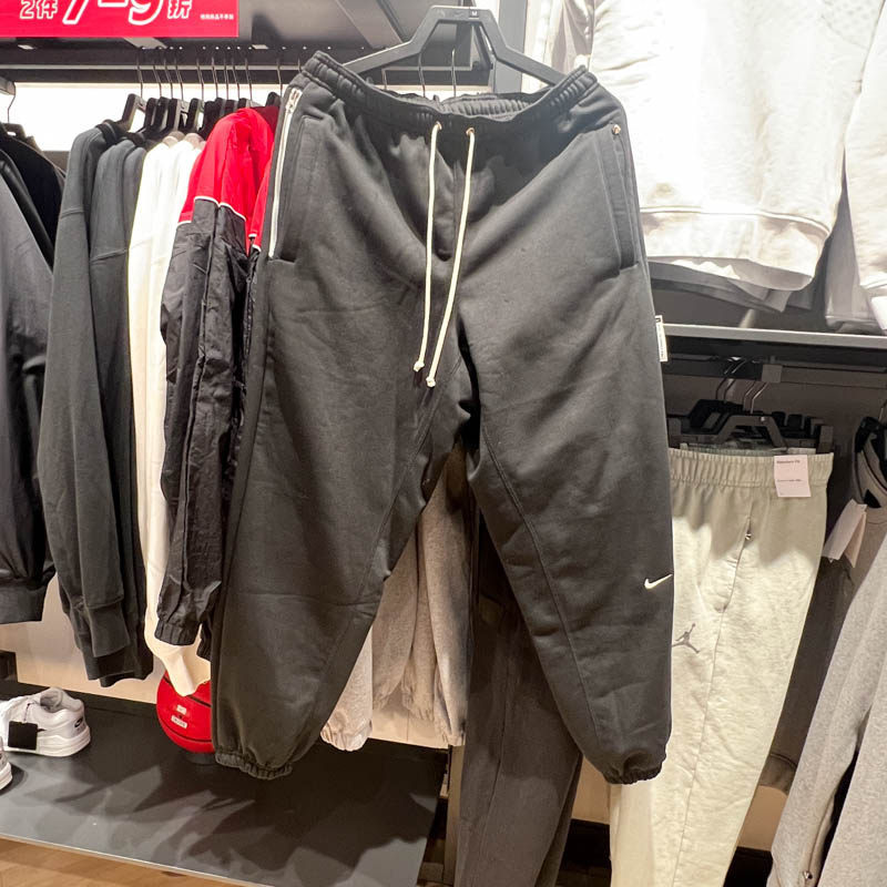 Nike耐克男子2025春新款加绒保暖篮球运动舒适针织长裤IB1872-010