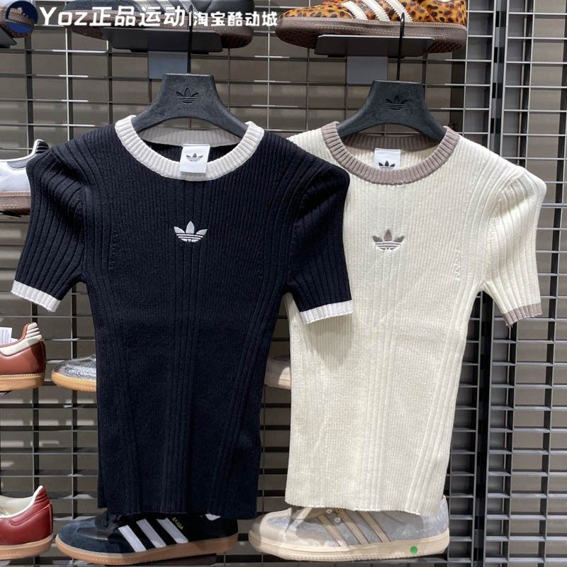 阿迪达斯三叶草女子运动短袖T恤