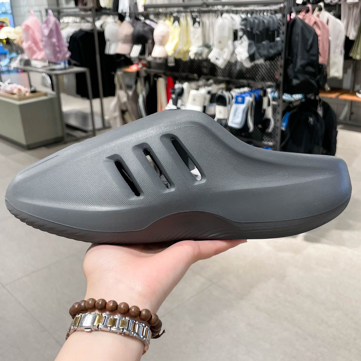 阿迪达斯正品男女同款2025夏季款包头懒人休闲拖鞋穆勒凉鞋JI0402