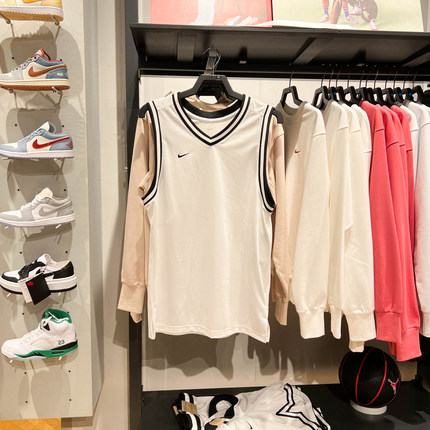 NIKE耐克男装2024夏新款宽松透气运动休闲无袖背心T恤 FQ3708-100