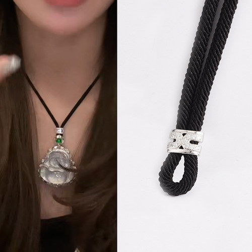 刘11同款可拆卸翡翠高货挂绳