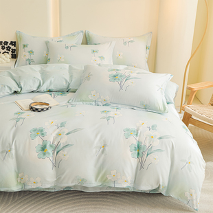 国风纯棉床上四件套2025新款 印花床品床单被套床笠 全棉长绒棉数码