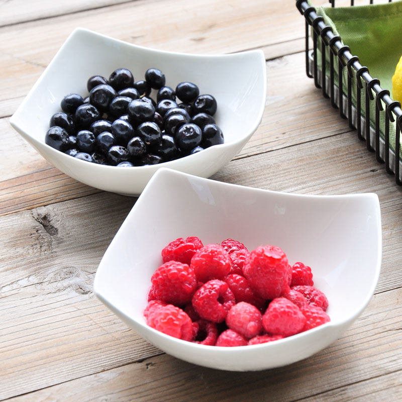 家用米饭碗汤碗创意陶瓷面碗白色骨瓷简约泡面碗日式沙拉餐具套装,餐饮具,碗,淘宝优惠券,粉丝福利购,淘宝优惠卷