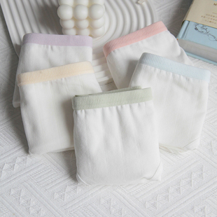白底简约纯棉裆内裤 女生5A抗菌透气舒适可爱字母学生少女三角裤