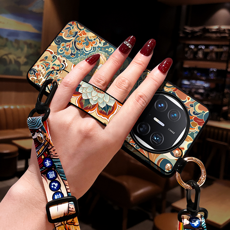 适用华为matex5手机壳女斜挎网红