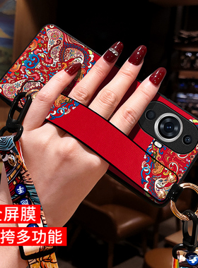适用华为nova11手机壳nova14斜挎肩背挂脖绳nova13中国风马腕带nova10pro保护套nova12新款7se年Hi9女nova8外