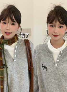 小众叠戴长条法棍围巾针织围脖女
