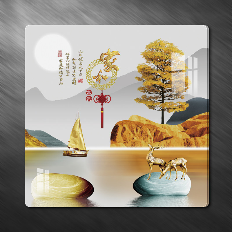 客厅墙洞口遮丑贴画亚克力污渍墙缝遮挡装饰画创意定制自粘墙贴画,家居饰品,涂鸦墙贴,淘宝优惠券,粉丝福利购,淘宝优惠卷