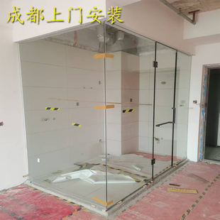 成都钢化玻璃定制台面桌面圆桌茶几餐桌淋浴房隔断墙夹胶夹丝打印