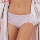 古今舒适透气棉质蕾丝性感三角裤 中腰内裤 女1L8002