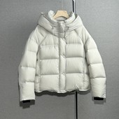 超软泡芙云朵羽绒服女短款 小个子90白鸭绒显瘦龟背面包服加厚外套